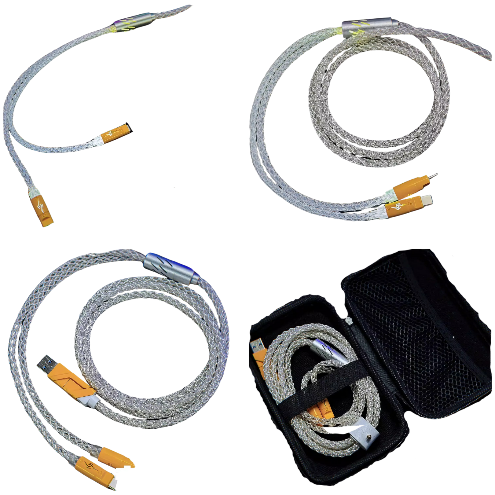 Keydom One-to-Two Connector RGB 8K Cable [With Storage Bag]