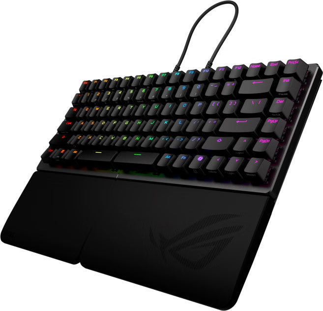 ASUS ROG Falcata 75% Split Gaming Keyboard Hot-Swappable ROG HFX V2 Magnetic Switches Tri-Mode SpeedNova 8K Polling Rate