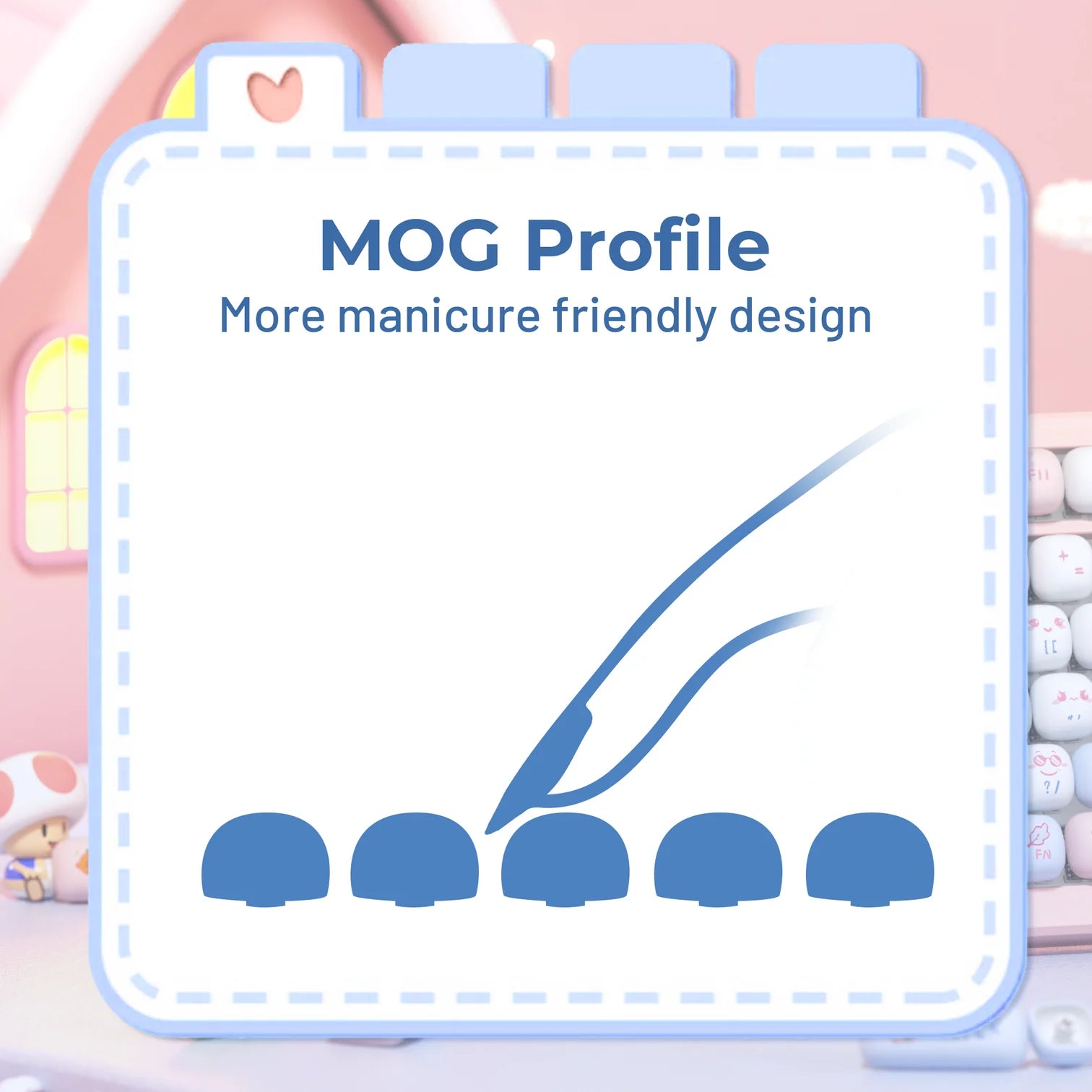 XVX Fox Party MOG Profile Dye-Sub PBT Keycap Set