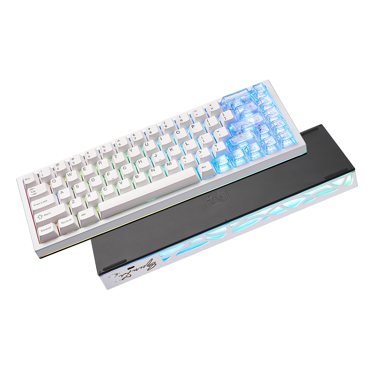 YUNZII AL65 QMK/VIA Hollow Gasket Wireless Mechanical Keyboard