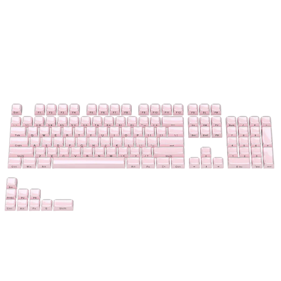 YUNZII Jelly-Transparent Design OEM Profile PBT+PC Keycap Set 113pcs /sets