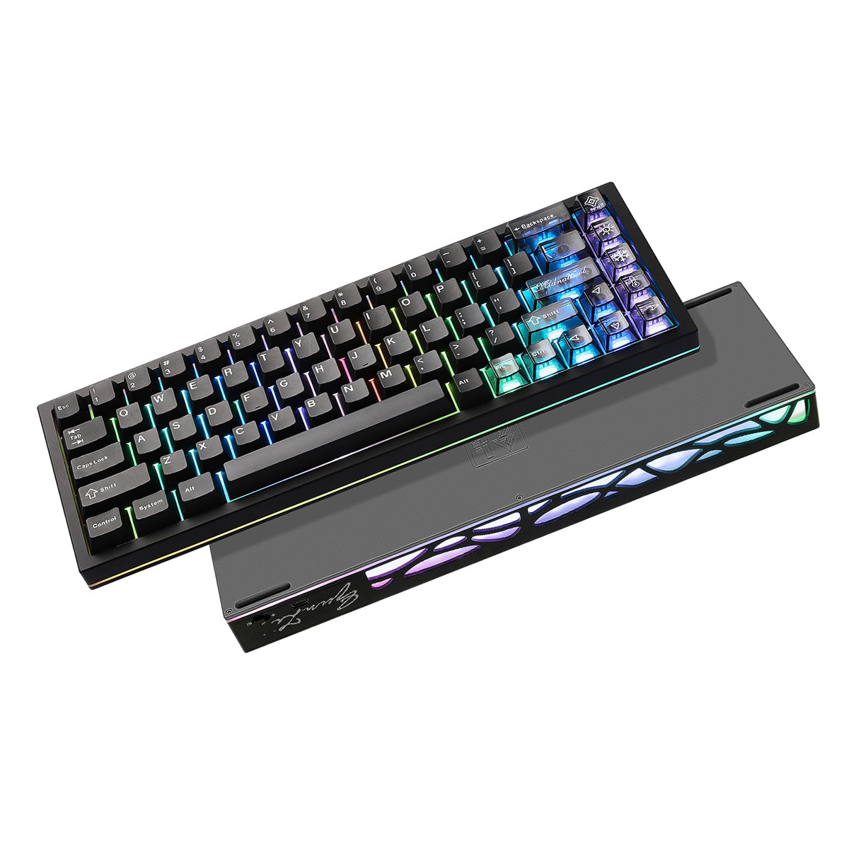 YUNZII AL65 QMK/VIA Hollow Gasket Wireless Mechanical Keyboard