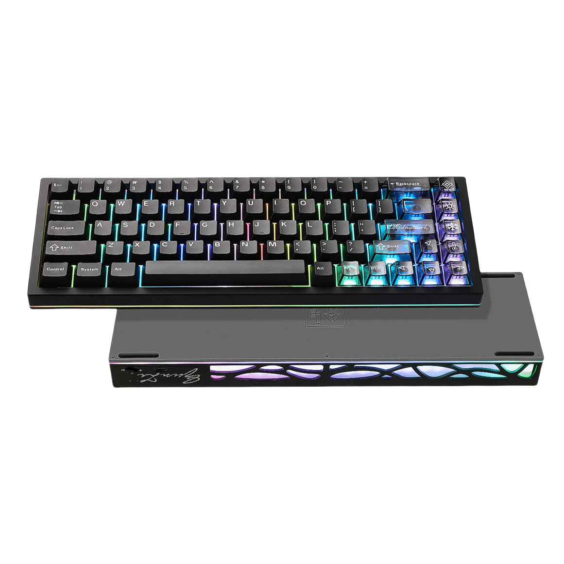 YUNZII AL65 QMK/VIA Hollow Gasket Wireless Mechanical Keyboard