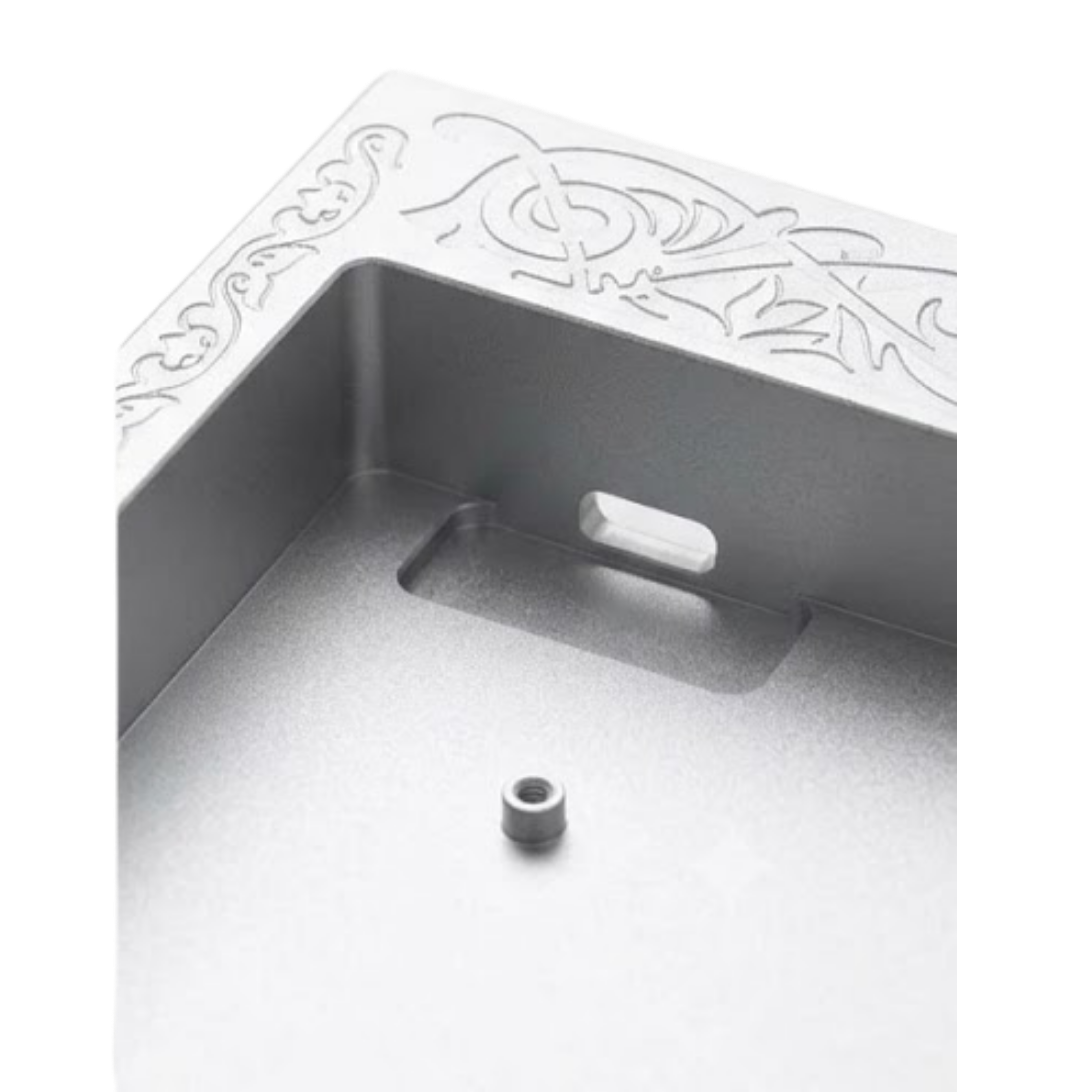 Carved Texture Design 60% Layout Custom Wooting Aluminum Case