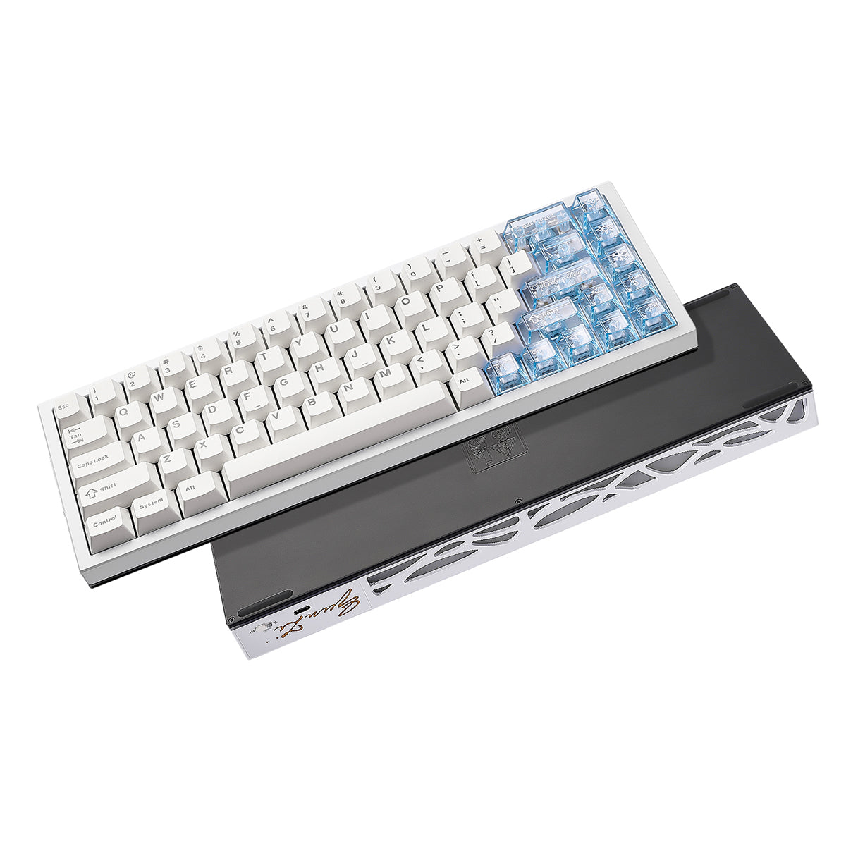 YUNZII AL65 QMK/VIA Hollow Gasket Wireless Mechanical Keyboard