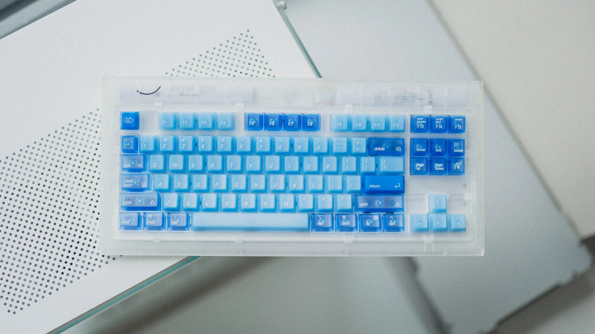 LeleDesign Ocean Blue Cherry Profile Keycaps Set