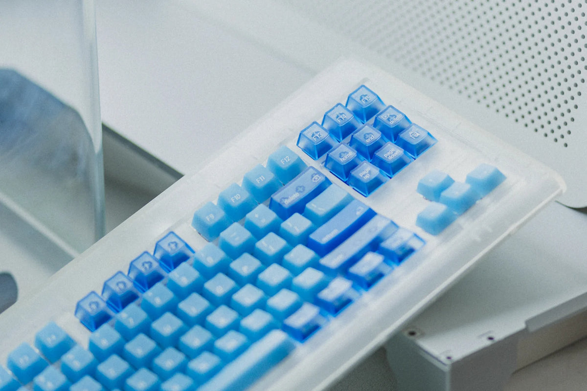 LeleDesign Ocean Blue Cherry Profile Keycaps Set