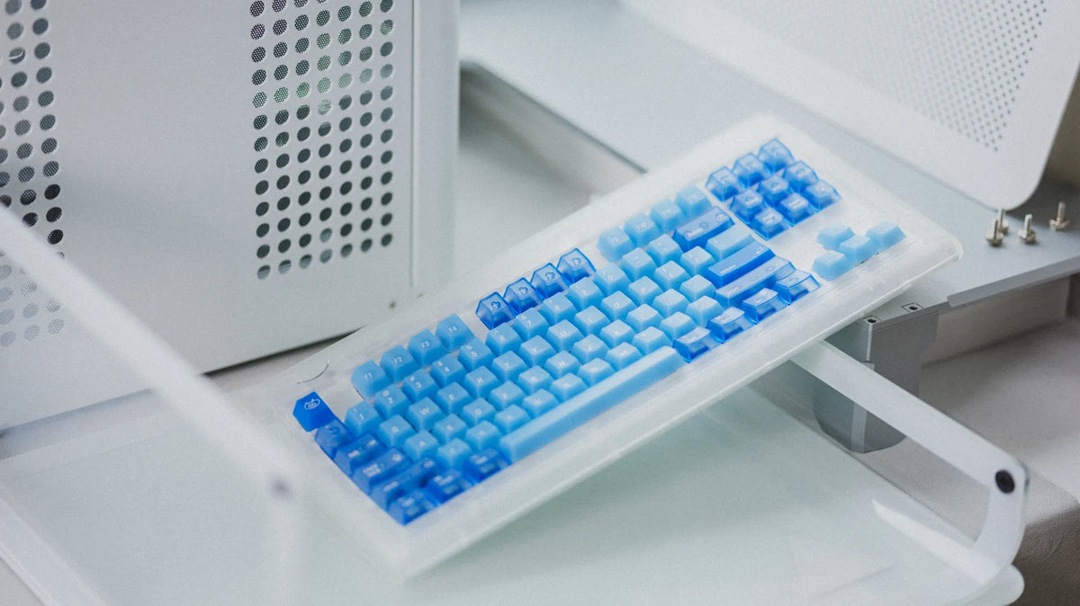 LeleDesign Ocean Blue Cherry Profile Keycaps Set