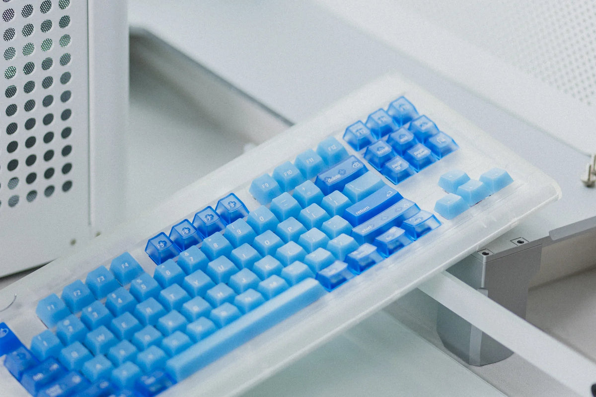 LeleDesign Ocean Blue Cherry Profile Keycaps Set