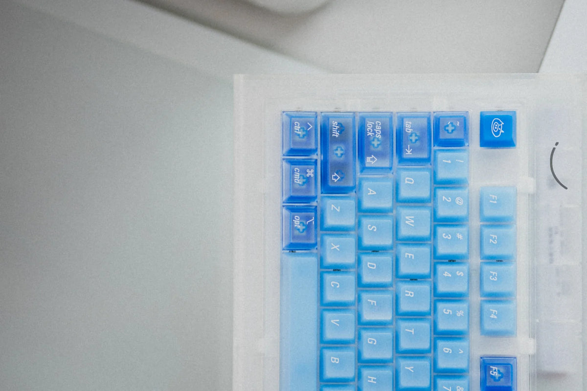 LeleDesign Ocean Blue Cherry Profile Keycaps Set