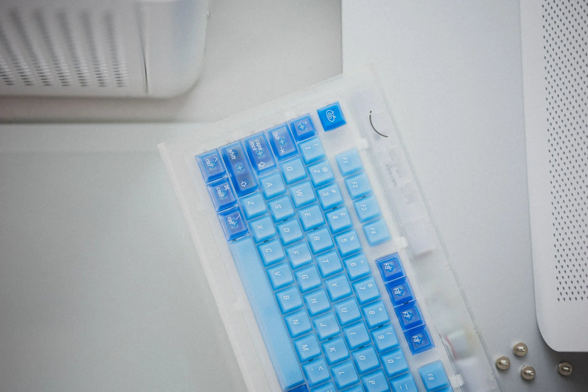 LeleDesign Ocean Blue Cherry Profile Keycaps Set