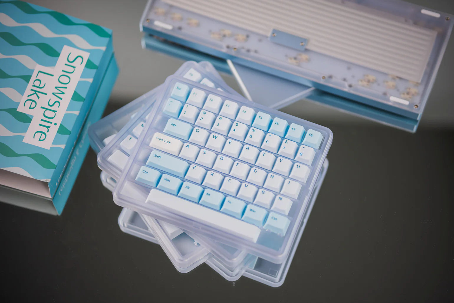 LeleLab x Cheese Snowspire Lake Keycaps Set