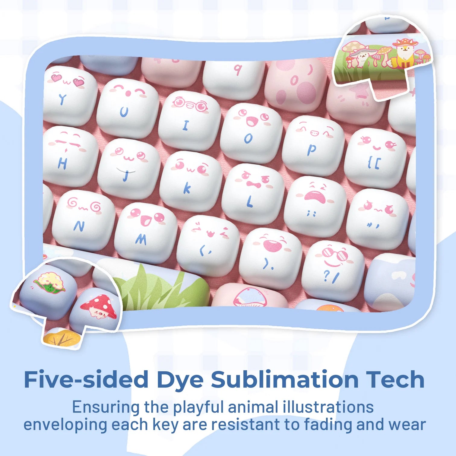 XVX Fox Party MOG Profile Dye-Sub PBT Keycap Set