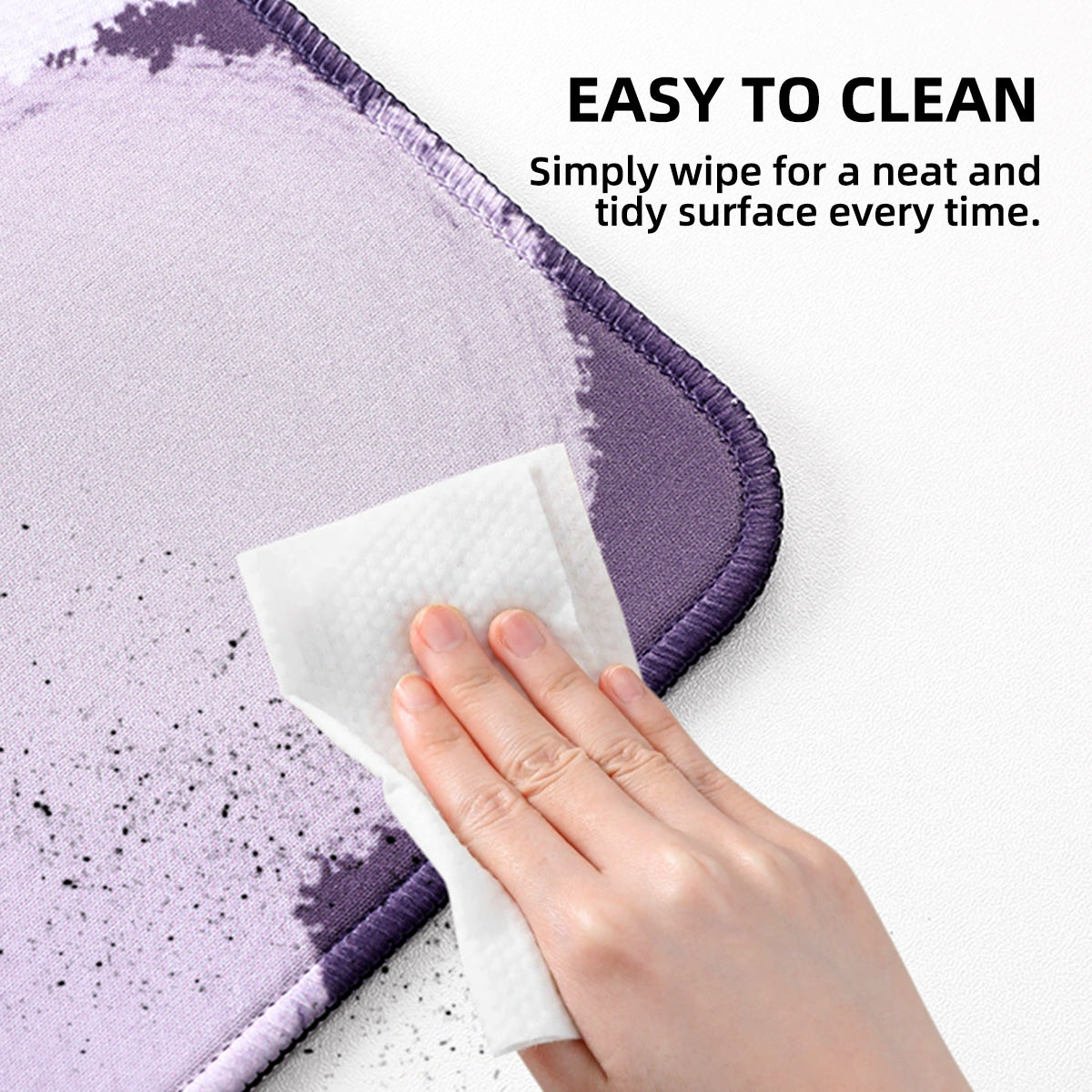 YUZNII Oversized Cartoon Kitten Desk Mat 800x300x3mm Mousepad