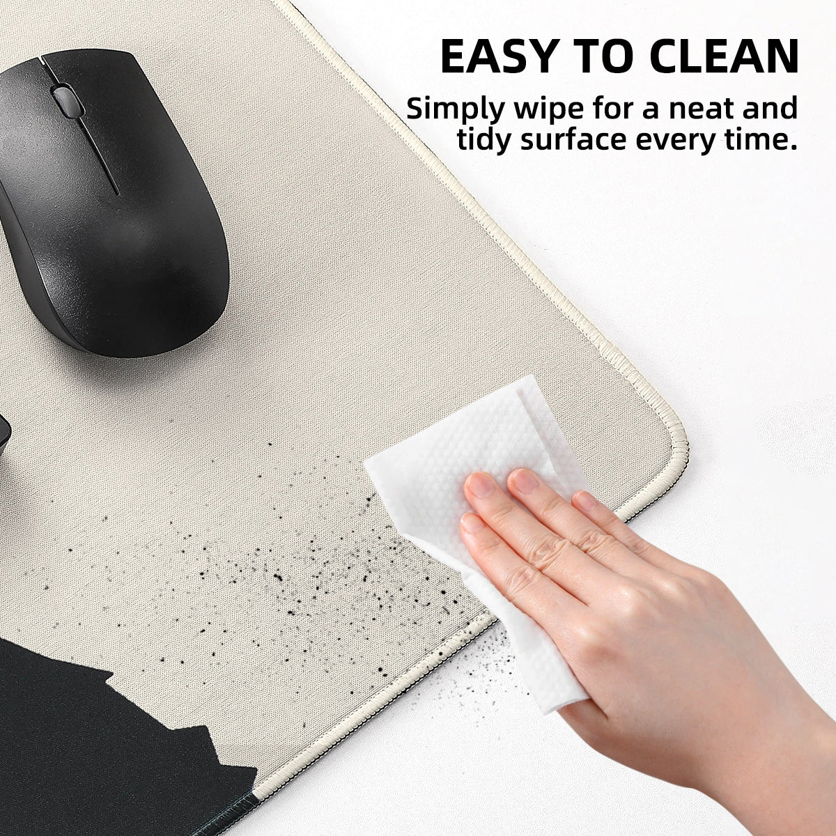 YUNZII Full Size Desk Mat 900x400x3mm Cat Mousepad