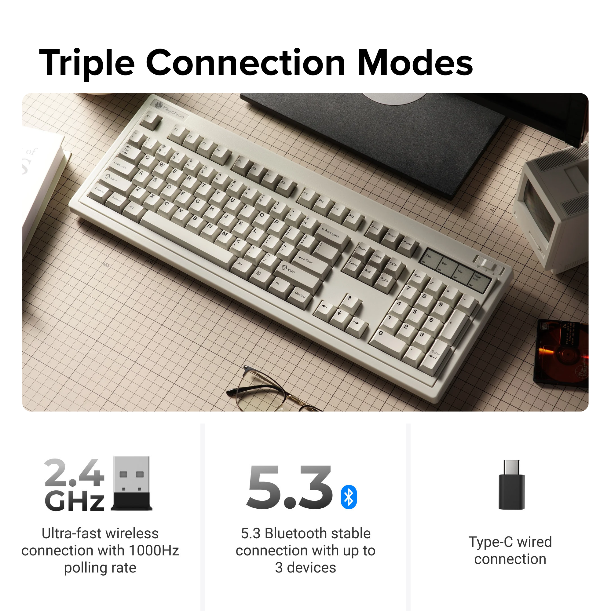 Keychron R6 QMK Wireless Mechanical Keyboard