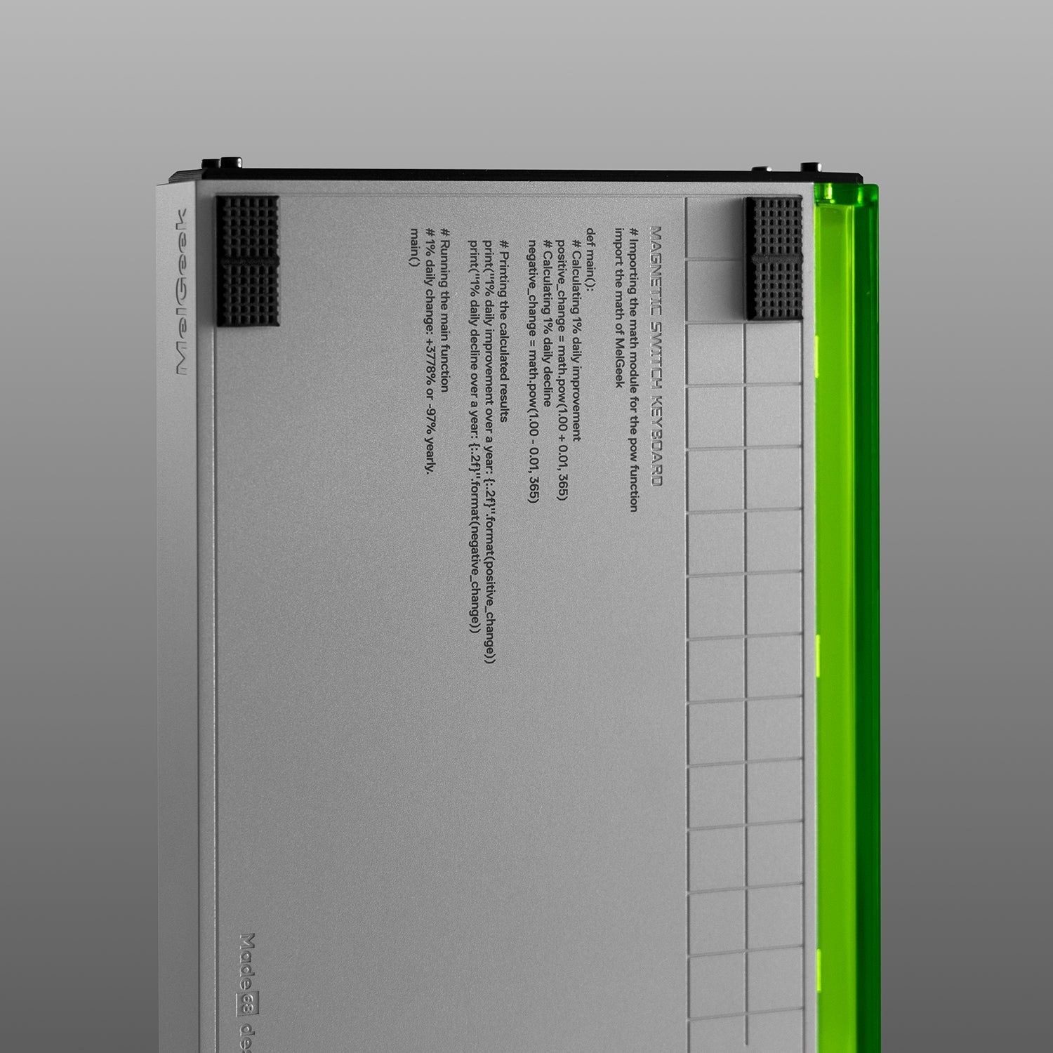 MelGeek MADE68 Ultra Aluminum Custom Gaming Magnetic HE Keyboard