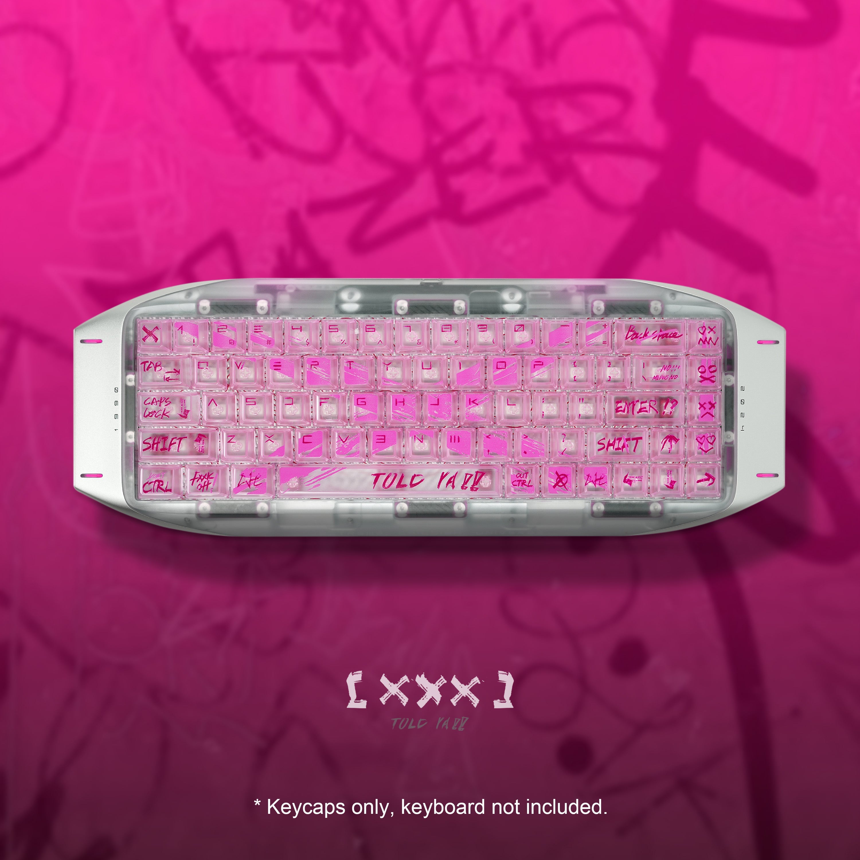 Keytok XXX Cherry Profile PC Keycaps 73pcs/ Set