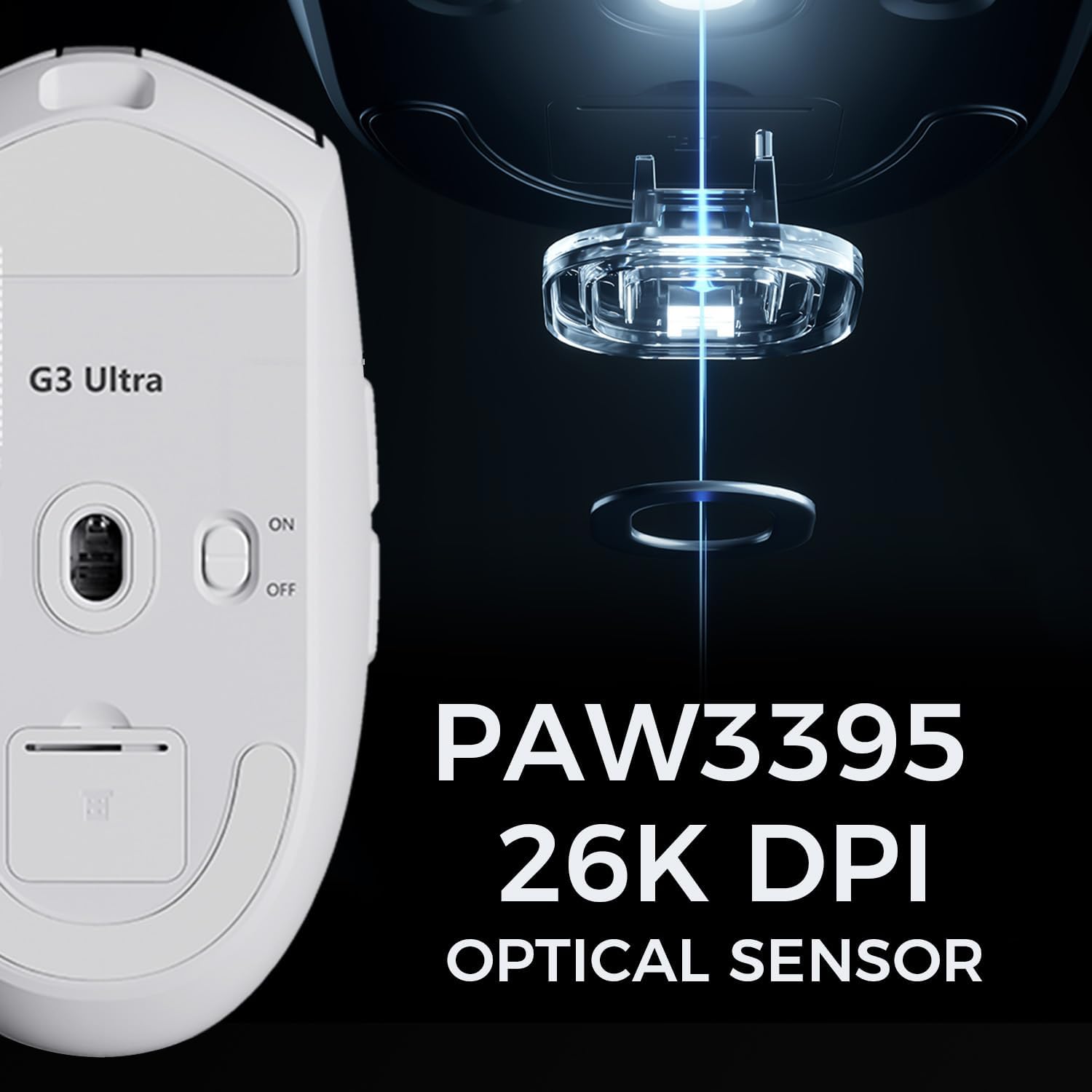 MCHOSE G3 Ultra Dual 8K Wireless Gaming Mouse