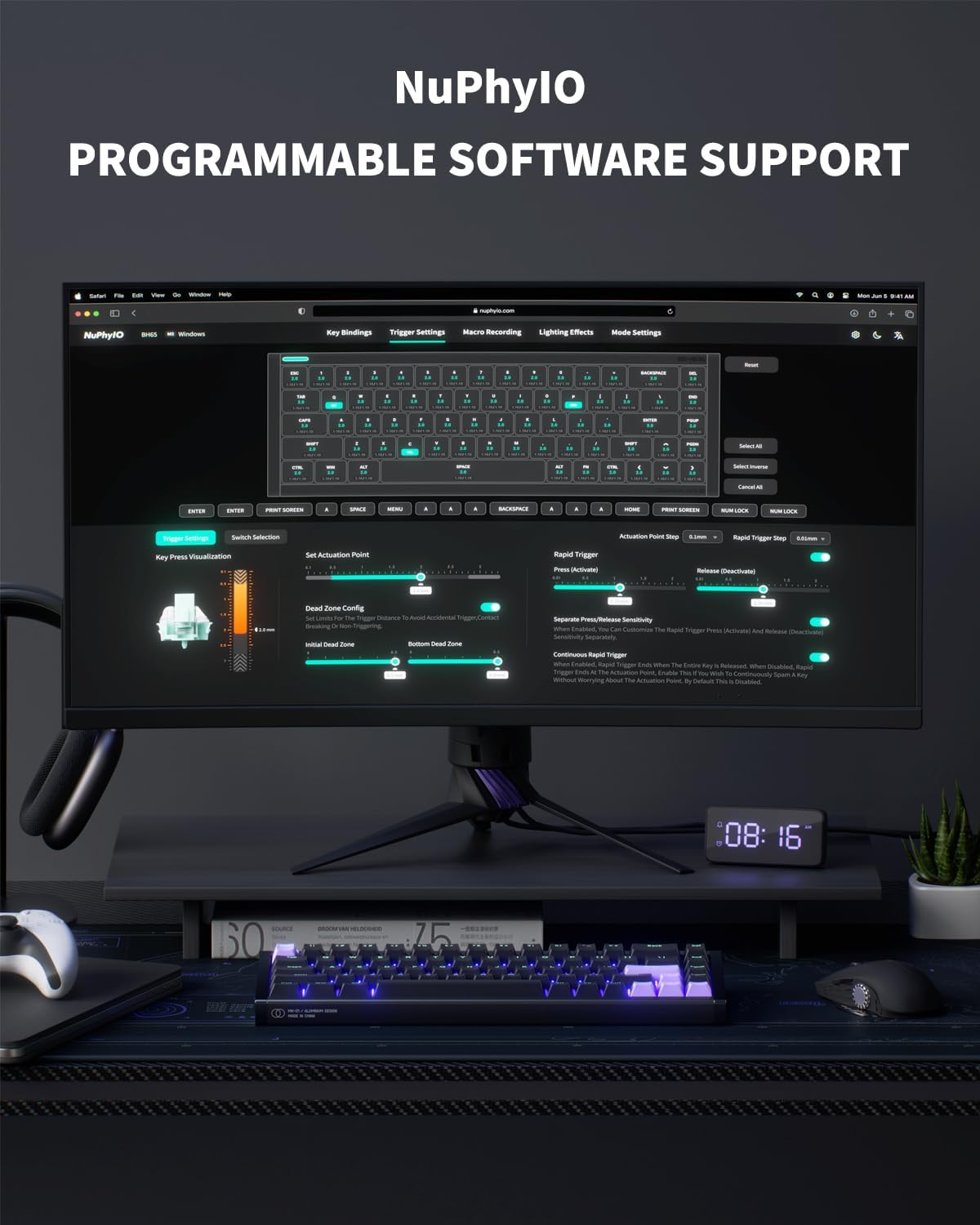 NuPhy X BH65 Magnetic Switch 8K Wired Aluminium Gaming Keyboard