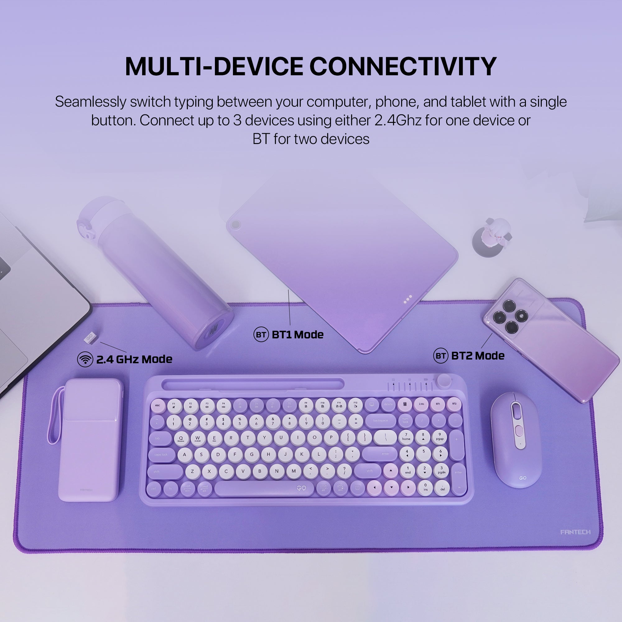 Fantech GO MOCHI101 95% Wireless Keyboard and Mouse Combo Set
