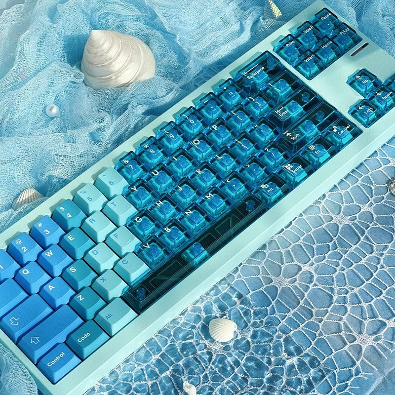 Snow Mountain PBT Dye-Sub + PC Pad-Printed Cherry OEM Profile Keycaps