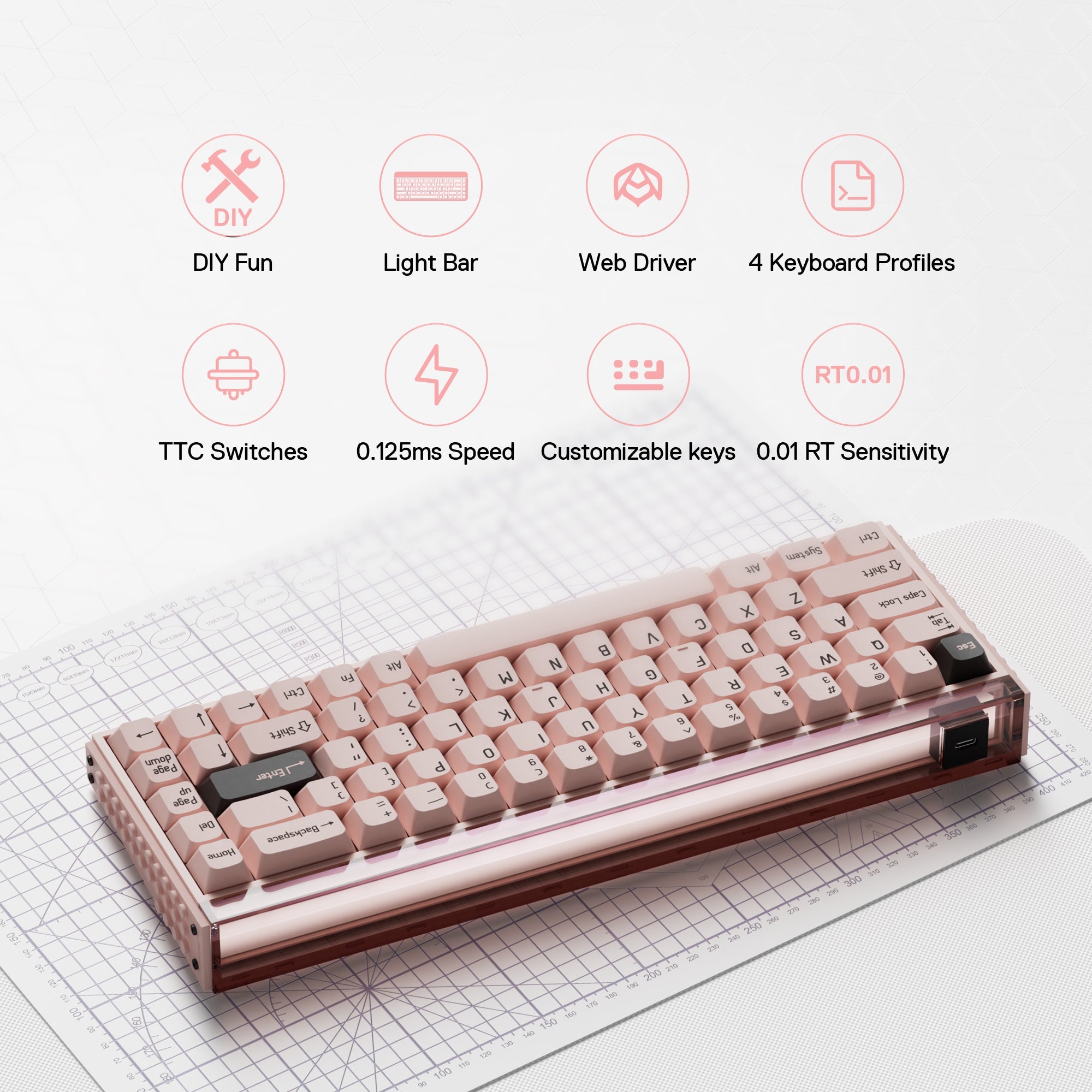 MelGeek MADE68 Pro Magnetic Custom Gaming HE Keyboard