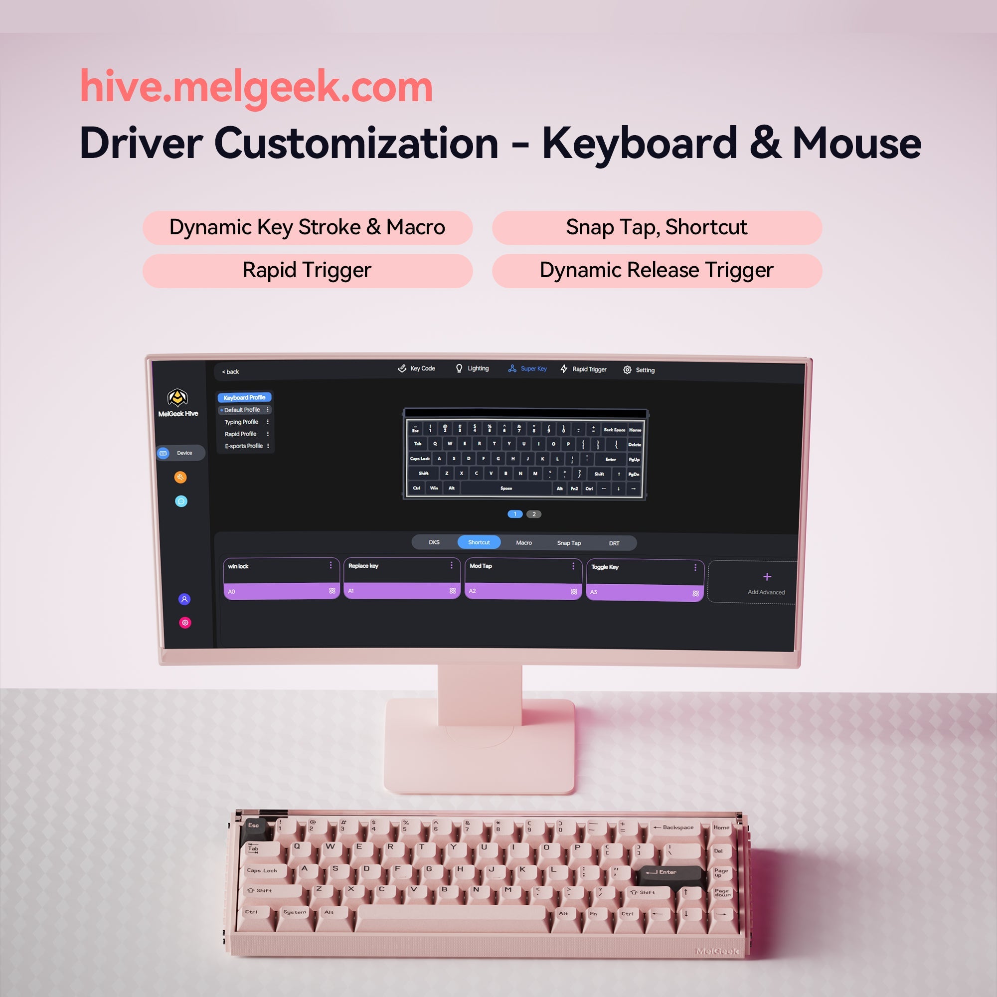 MelGeek MADE68 Pro Magnetic Custom Gaming HE Keyboard