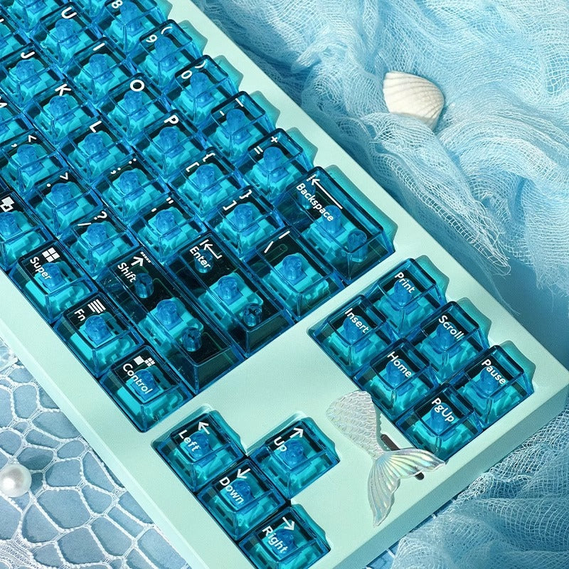 Snow Mountain PBT Dye-Sub + PC Pad-Printed Cherry OEM Profile Keycaps