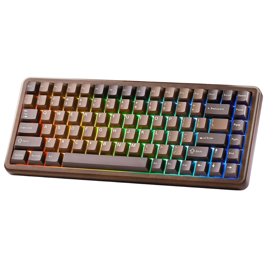 YUNZII WOOD84 Hot-Swap Wireless Tri-Mode Mechanical Keyboard