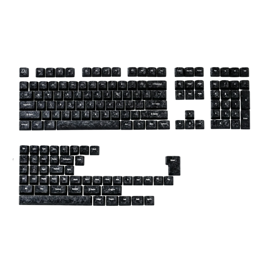 TENKO ARBITER STUDIO Carbon Fiber Textured Cherry profile Keycap Set (Pre-Order)