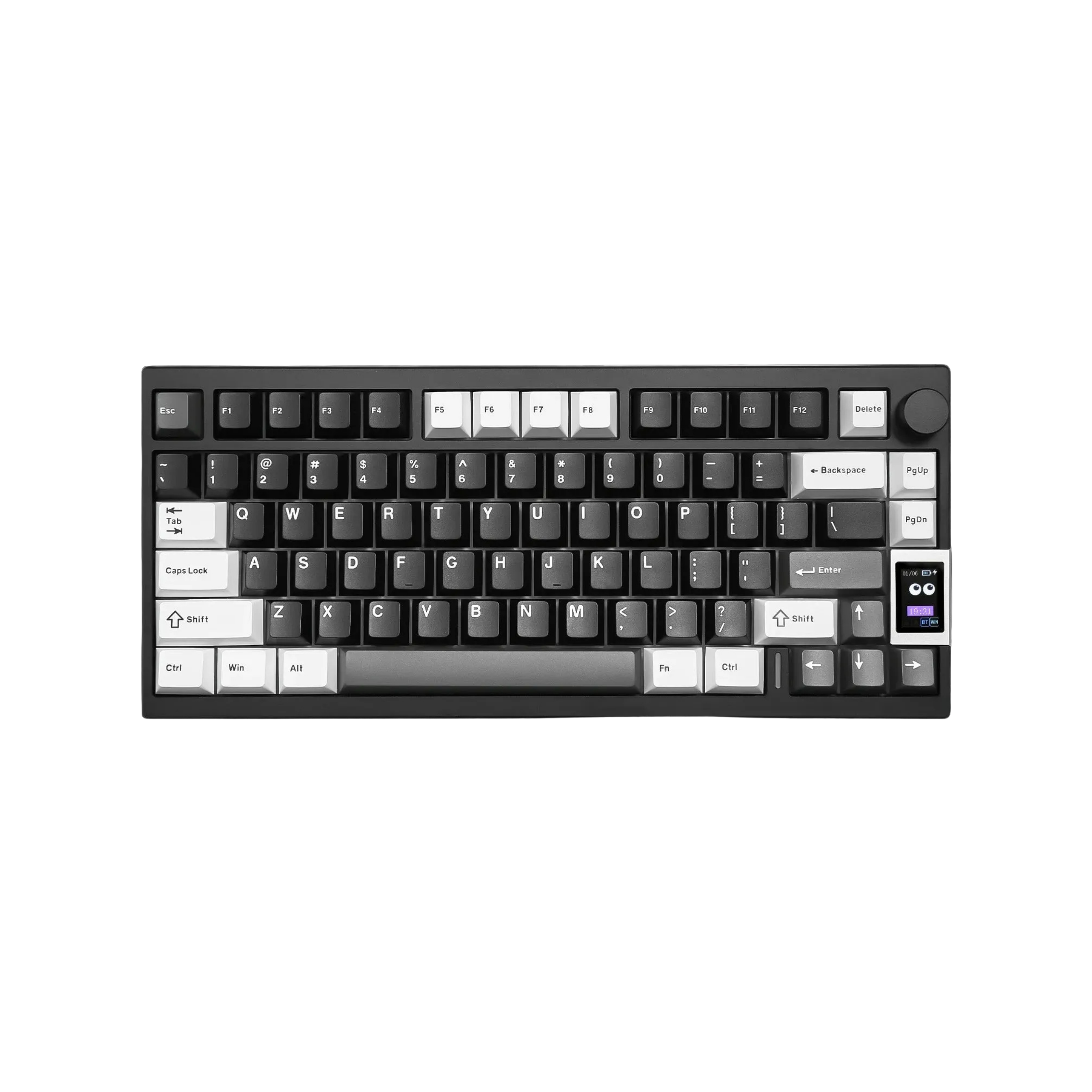 YUNZII AL80 QMK Aluminum Wireless Mechanical Keyboard with LCD Screen
