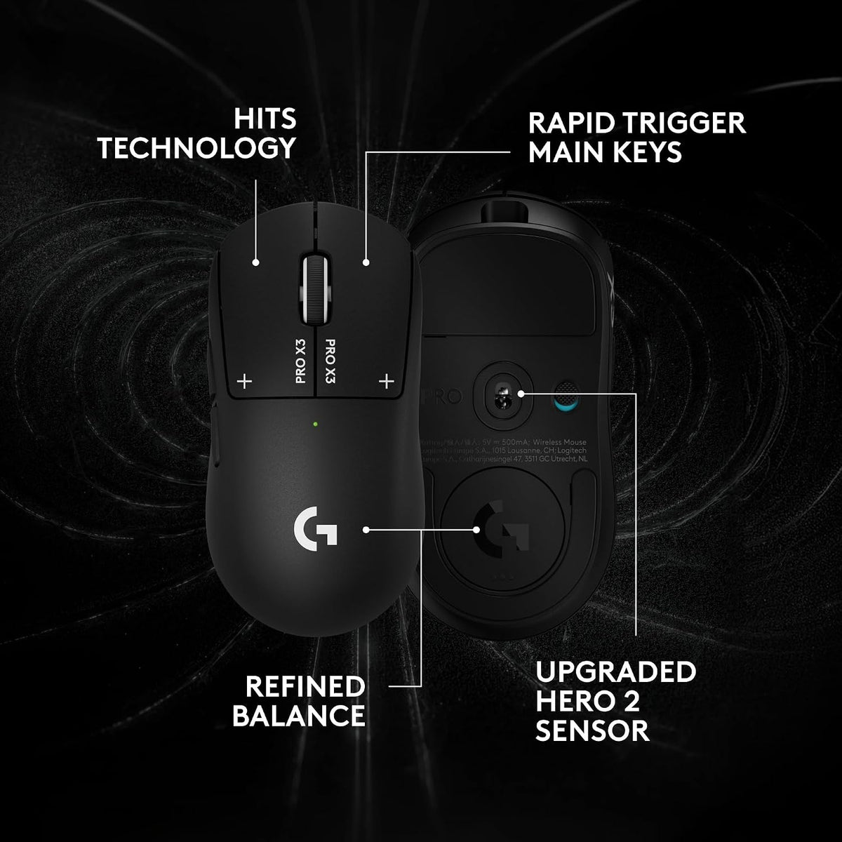 Logitech G PRO X3 SUPERSTRIKE Wireless Gaming Mouse （Pre-Order）