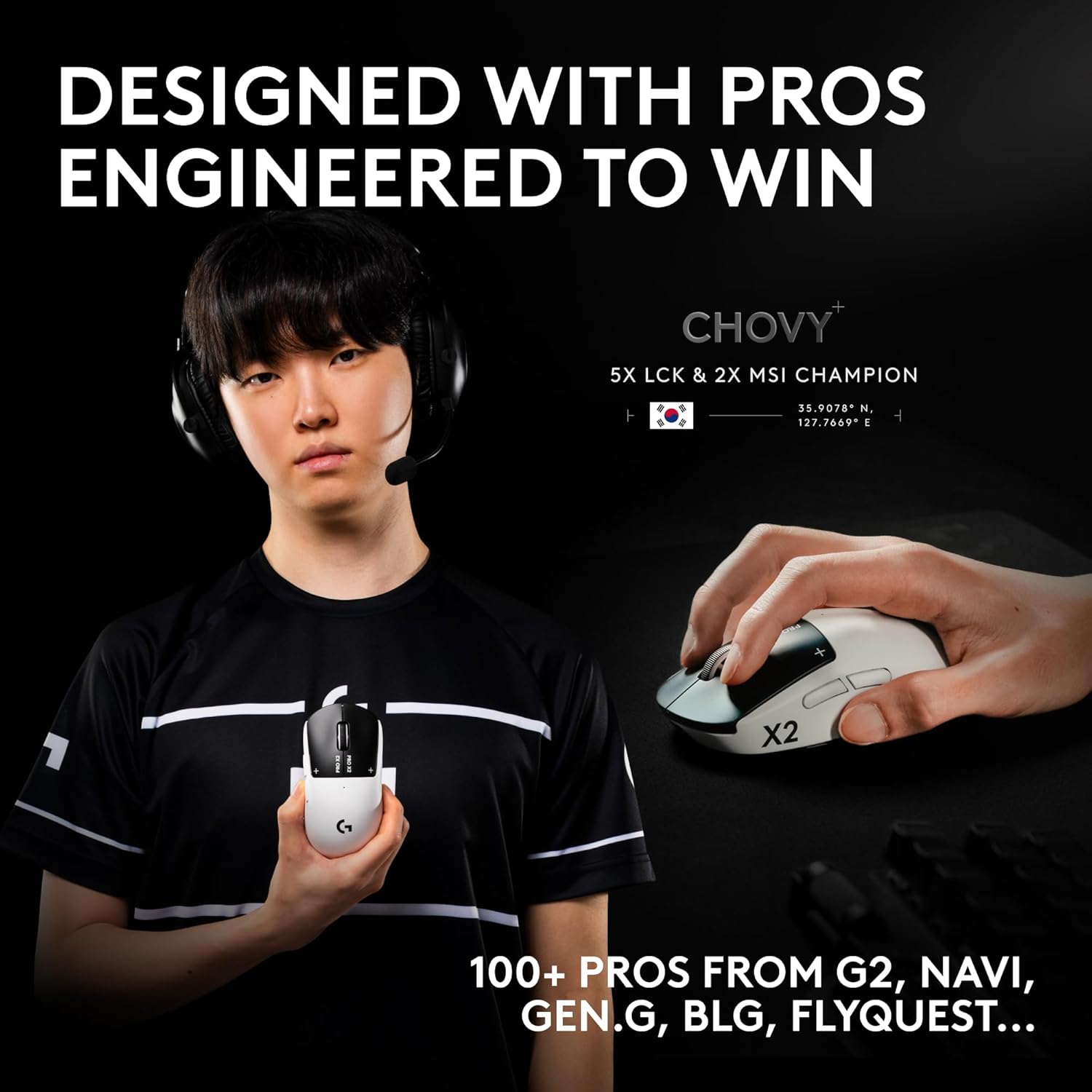 Logitech G PRO X2 SUPERSTRIKE LIGHTSPEED Gaming Mouse
