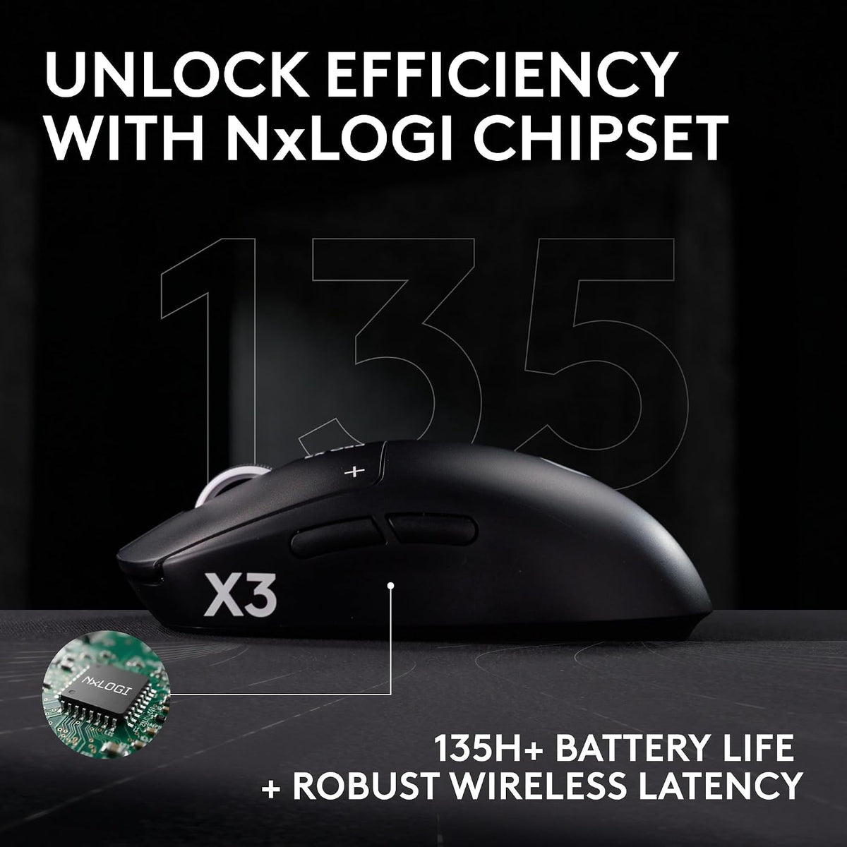 Logitech G PRO X3 SUPERSTRIKE Wireless Gaming Mouse （Pre-Order）
