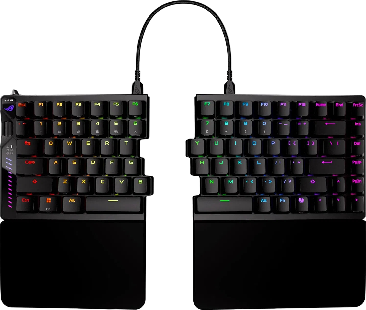 ASUS ROG Falcata 75% Split Gaming Keyboard Hot-Swappable ROG HFX V2 Magnetic Switches Tri-Mode SpeedNova 8K Polling Rate