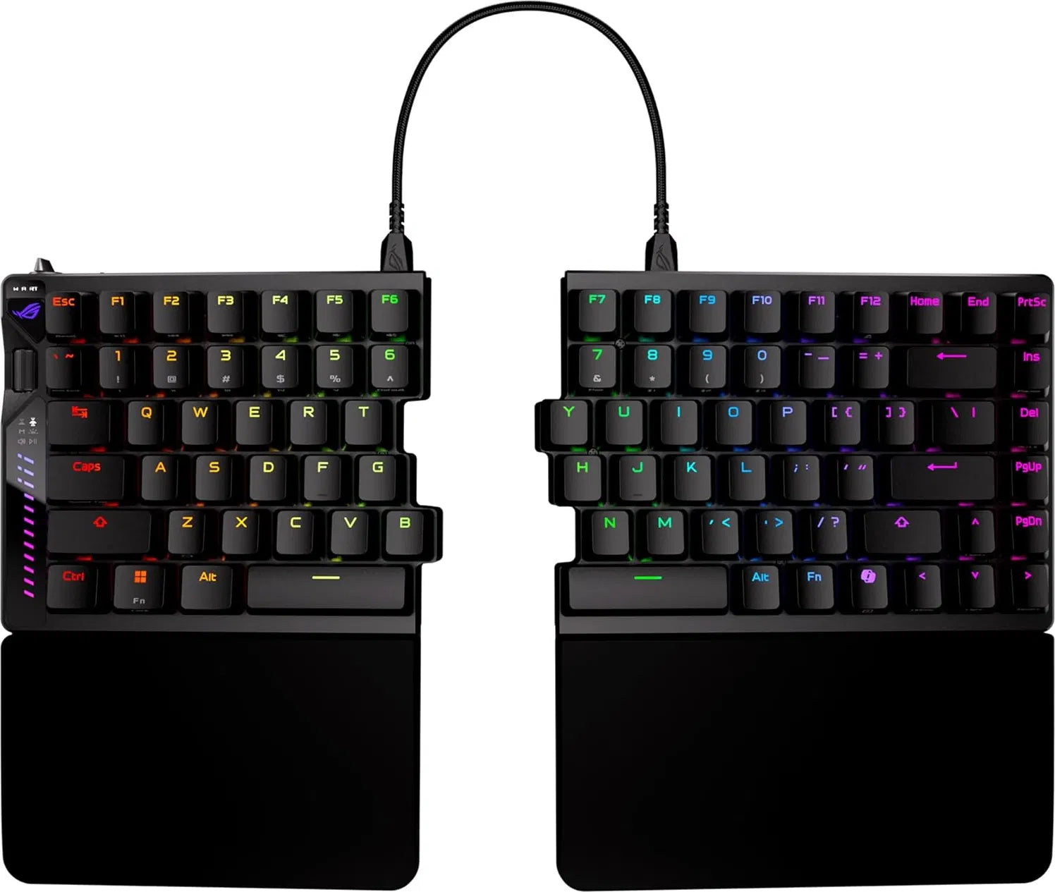 ASUS ROG Falcata 75% Split Gaming Keyboard Hot-Swappable ROG HFX V2 Magnetic Switches Tri-Mode SpeedNova 8K Polling Rate