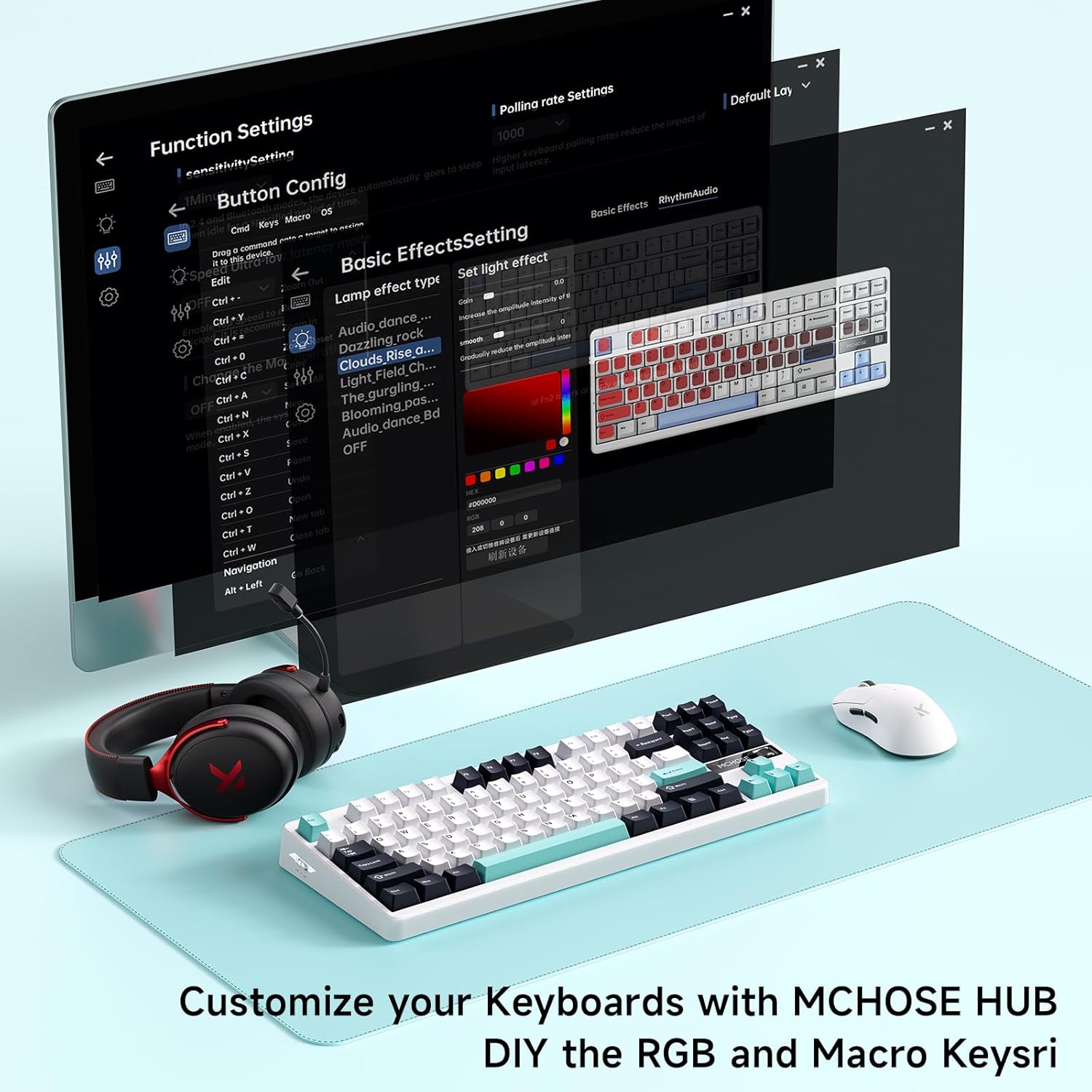 MCHOSE G87 Wireless Gasket Mount Custom Mechanical Keyboard
