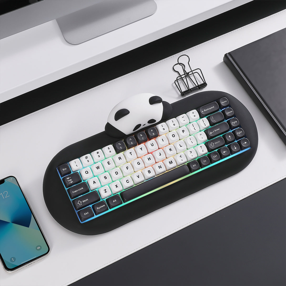 YUNZII C68 Panda: Wireless Hot-Swap Mechanical Keyboard – Keydom