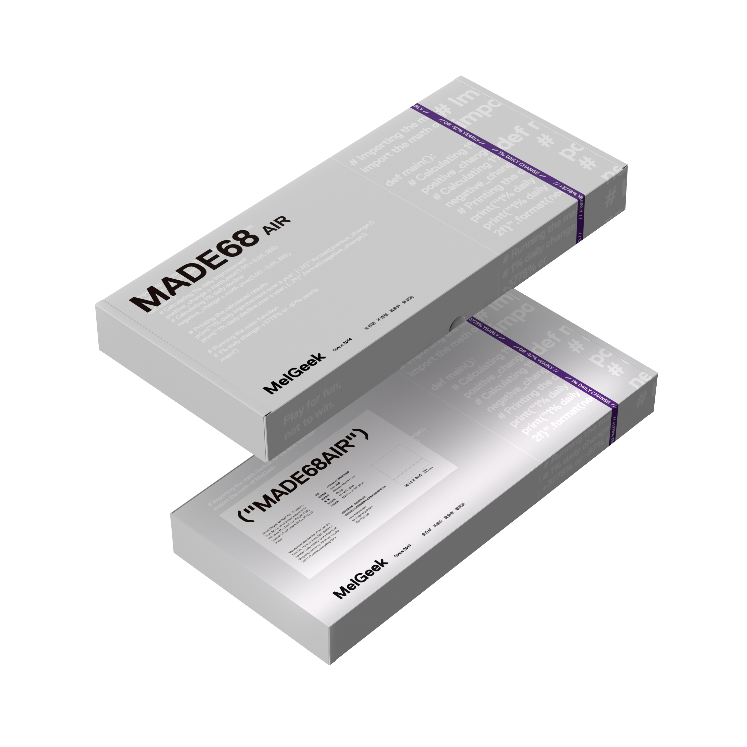 MelGeek MADE68 AIR Low-profile Gaming Magnetic HE Keyboard