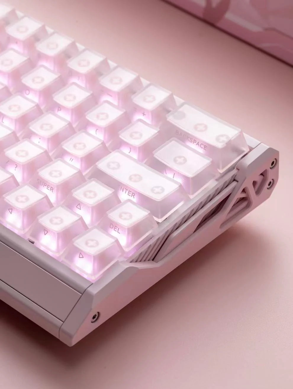 IQUNIX EV63 Hall Effect 8K RGB Wired Gaming Keyboard Pink Magnetic X Ultra Switch