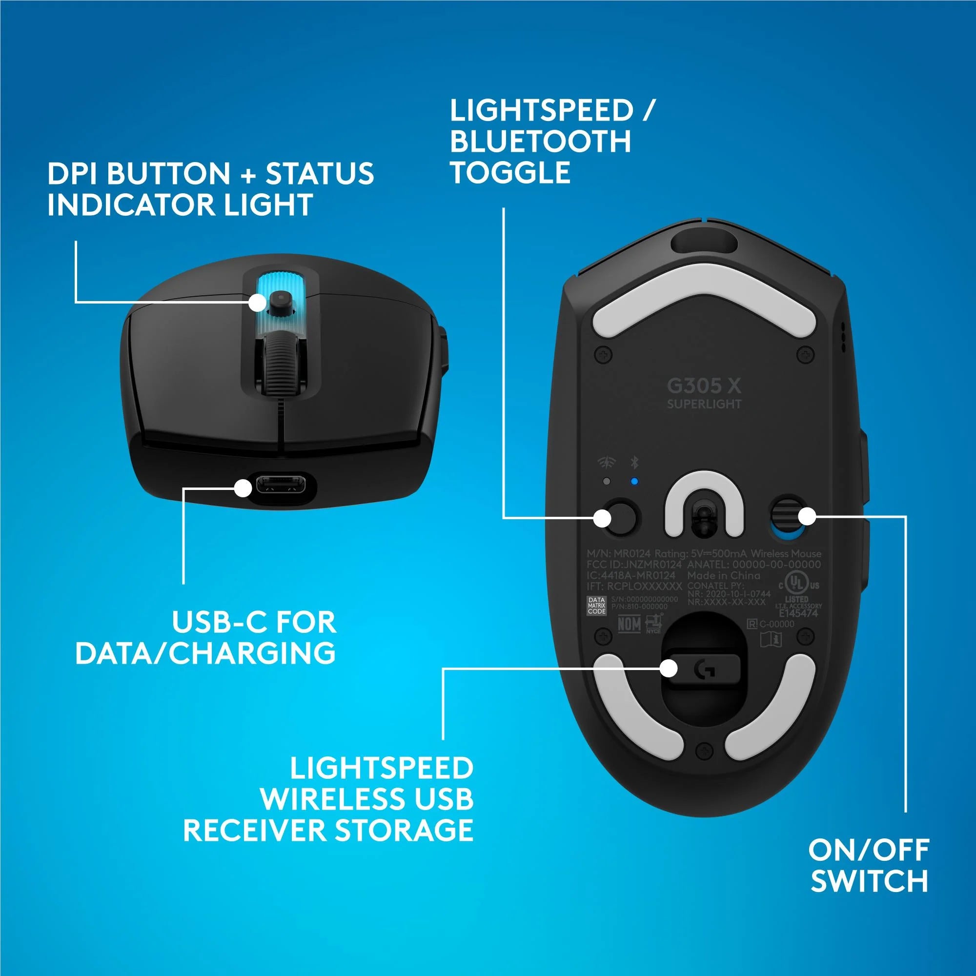 Logitech G G305 X SUPERLIGHT Gaming Mouse