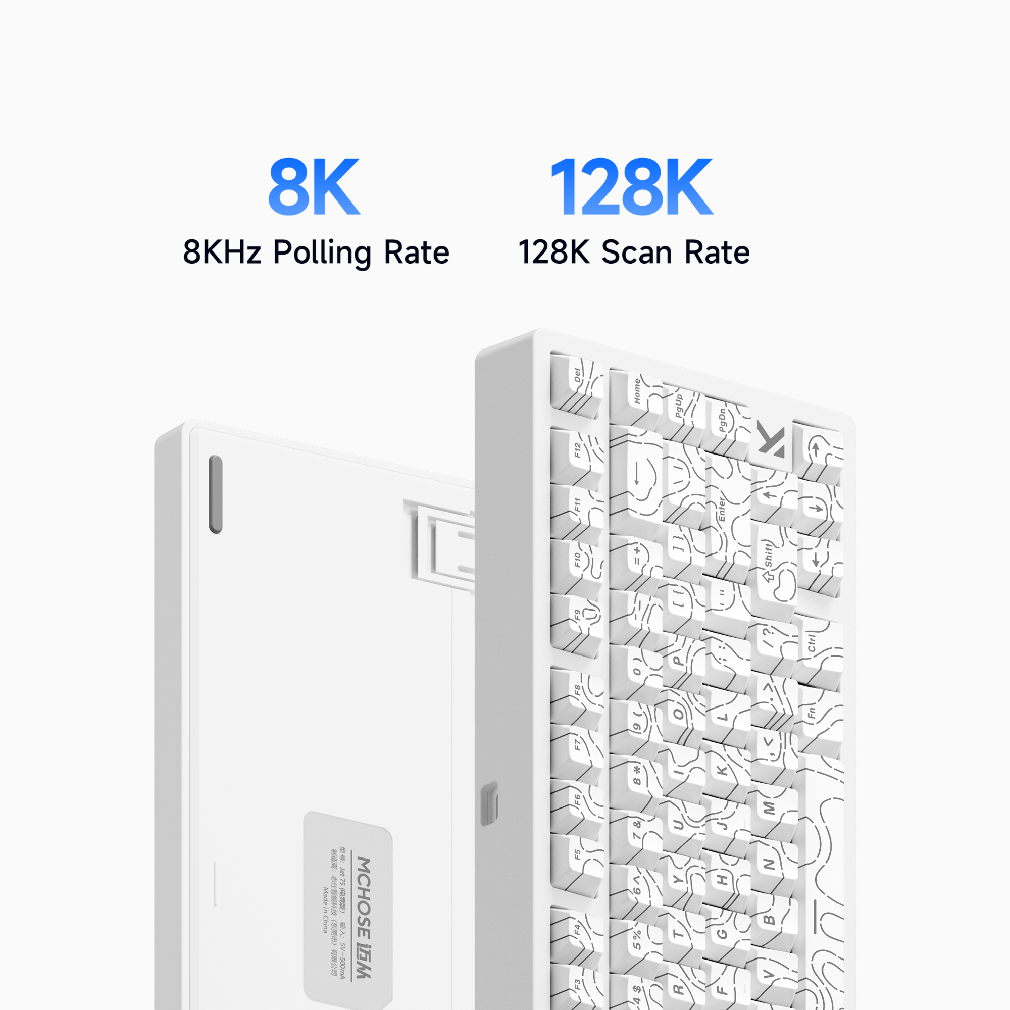 MCHOSE Jet 75 HE Magnetic 8K Wired Gaming Keyboard