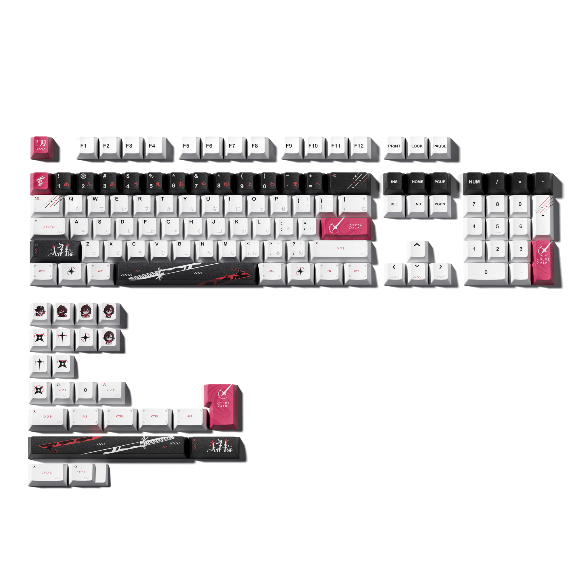 XVX yuki Aim Iseries  Keycaps