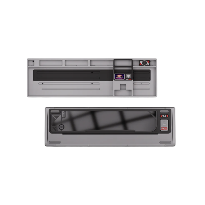 Qwertykeys QK101 Custom Wireless Mechanical Keyboard Barebone (WK Layout) (1.2mm Tri-mode Flex-cut Hotswap PCB） (Per-key RGB) (FR4 plate without cushion） (PCB-stab)