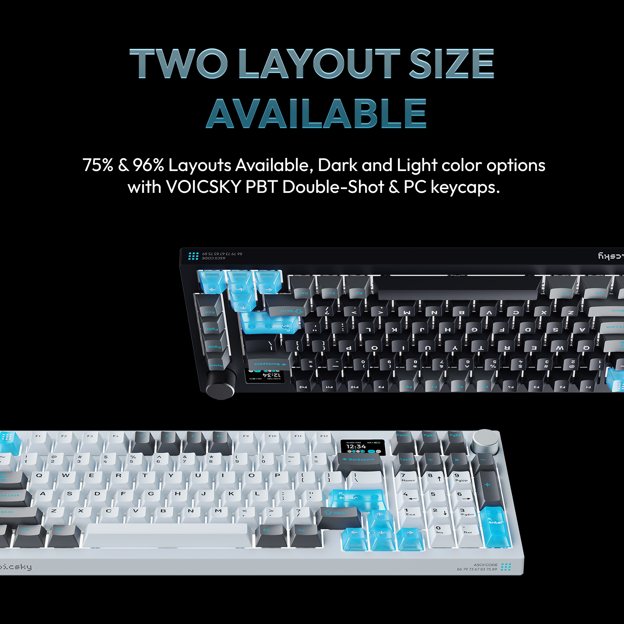 VOICSKY ECHO 96 Wireless Mechanical Keyboard With Dynamic Screen