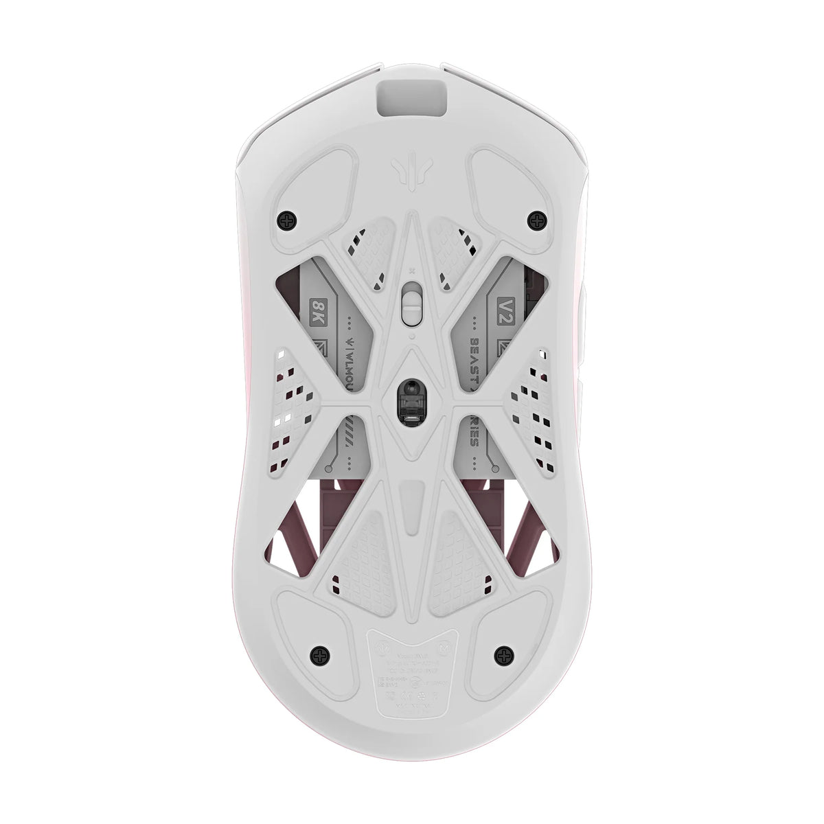 WLMOUSE Beast x v2 x The shy 8K PAW 3955HS Wireless Gaming Mouse (MAX) (White Pink)（Pre-Order）