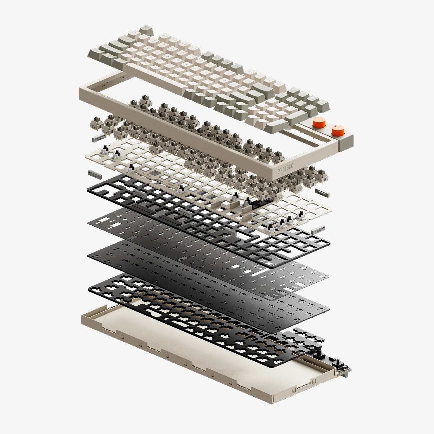 Lofree BLOCK Hot-Swappable Wireless Mechanical Keyboard Linear Switch