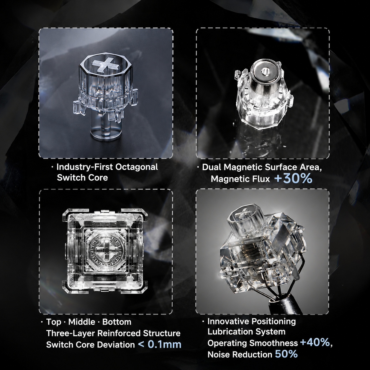 Wuque Diamond Series Cullinan Magnetic Switch