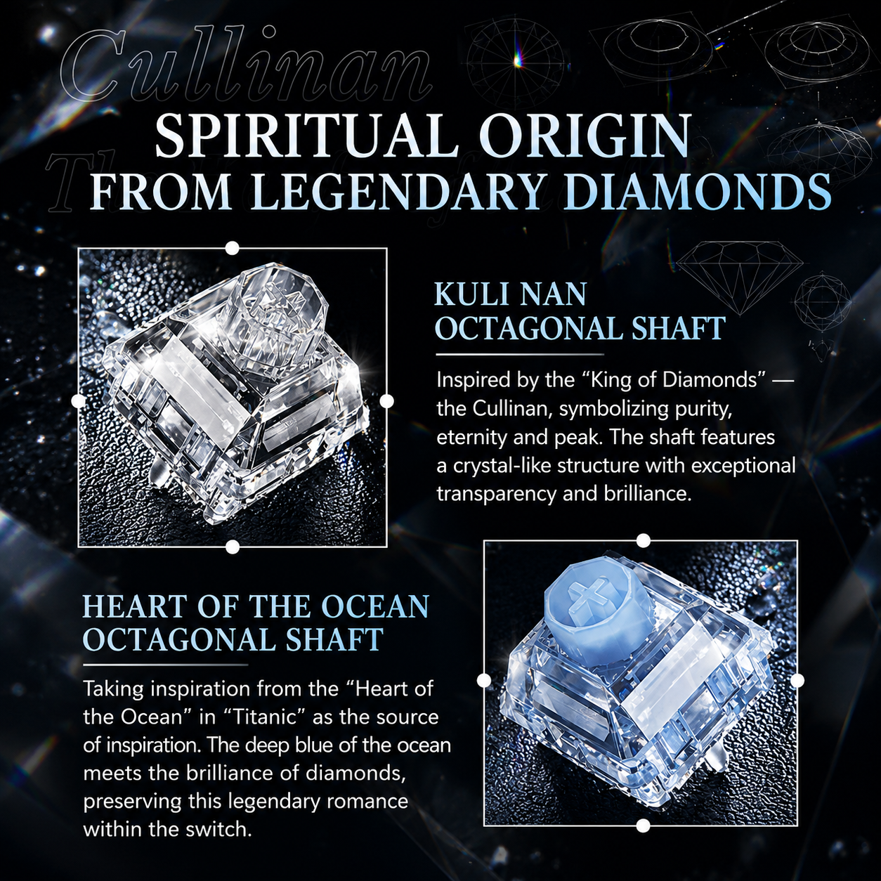 Wuque Diamond Series Cullinan Magnetic Switch